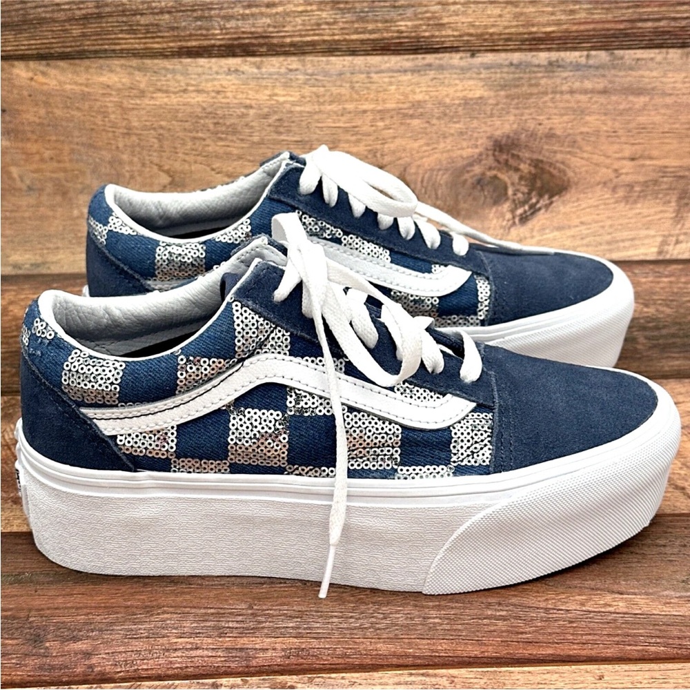 Vans Old Skool Stackform Shoes Platform Sneakers … - image 4